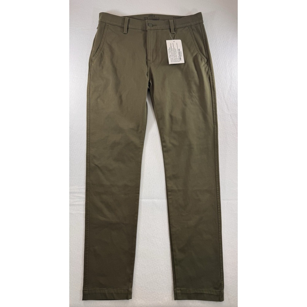 Levis XX Chino Slim Taper Mens Pants Olive Green 32x32 (FIts 34x30) Stretch NWT